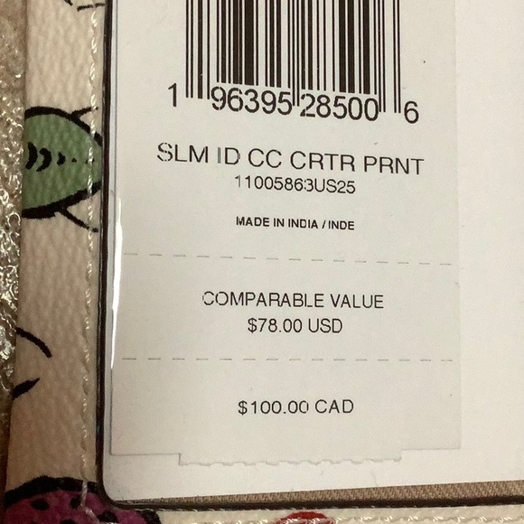 Coach slim ID card case with creature print - Picture 4 of 6